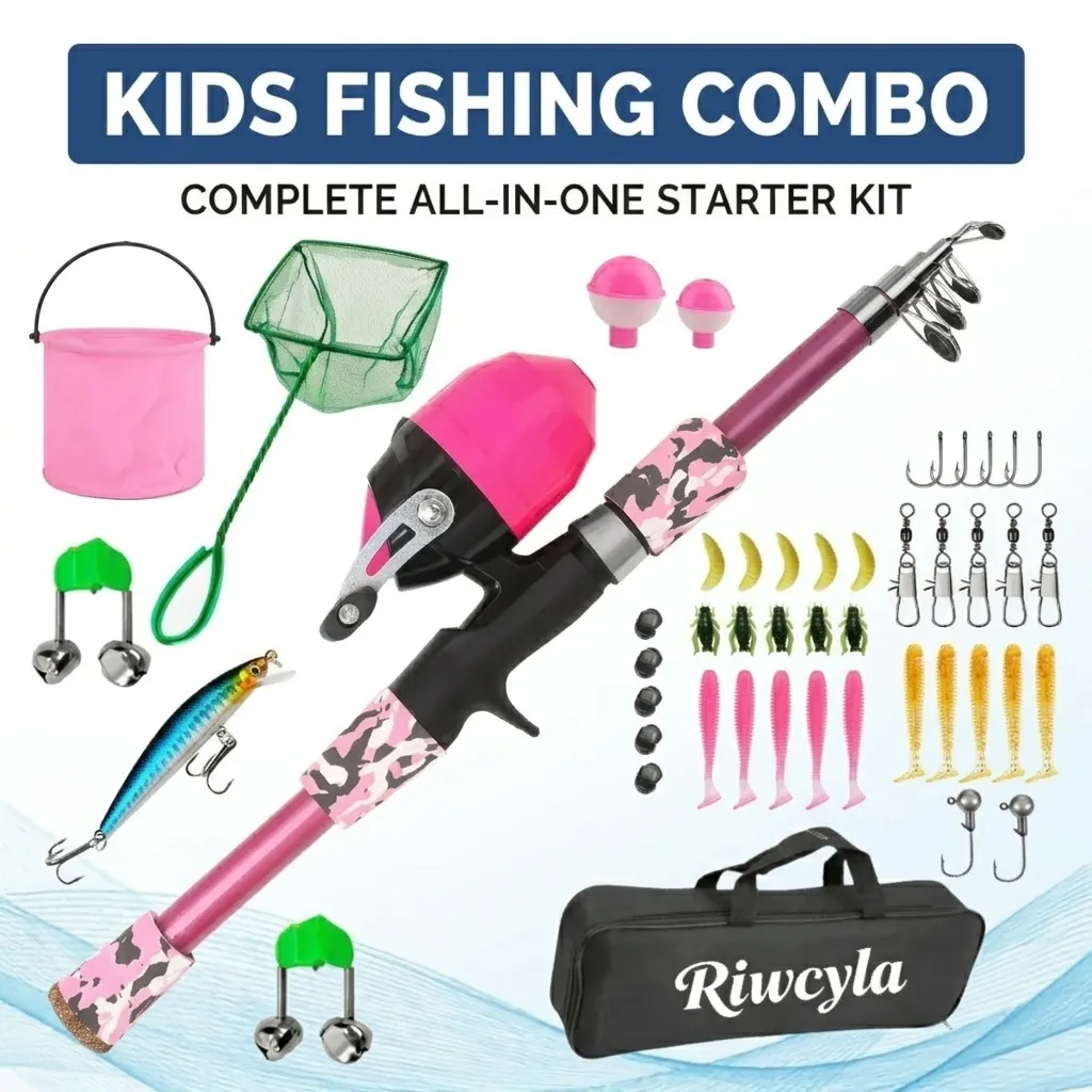 Zebco, Kids Wilder Spincast Reel and Fishing Rod Combo, 4ft 3in