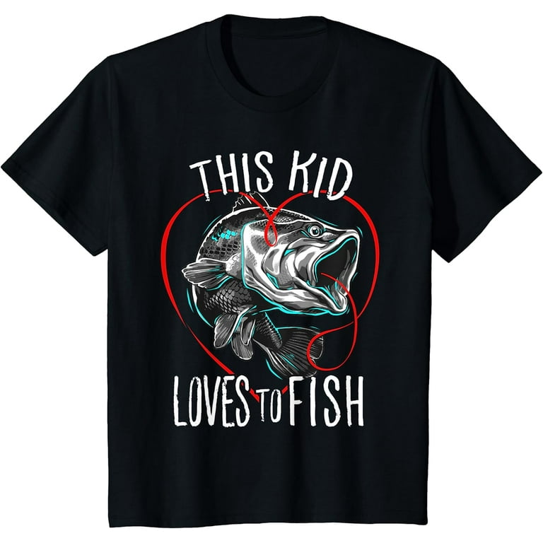 Kids Fishing Tshirts | This Kid Loves To Fish T Shirt Kids Fishing Tshirts | This Kid Loves To Fish T Shirt