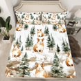 thumbnail image 1 of Fitted Sheet Twin Size,Cartoon Guinea Pig Woodland Animals Bedding Set,Countryside Farmhouse Bed Set with Deep Pocket 2 Pcs(No Top Sheet), 1 of 5