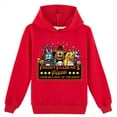 thumbnail image 1 of Kids Five Nights at Freddy's Long Sleeve Hoodies,Lightweight Hooded Pullover Sweatshirts for Boys Girls, 1 of 4