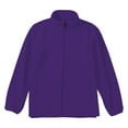 thumbnail image 1 of Kids Fleece Jacket Boys Girls School Uniform Stand Collar Fall Jackets Winter Coat with Pockets Zip up Fuzzy Fleece Cardigan, 1 of 4