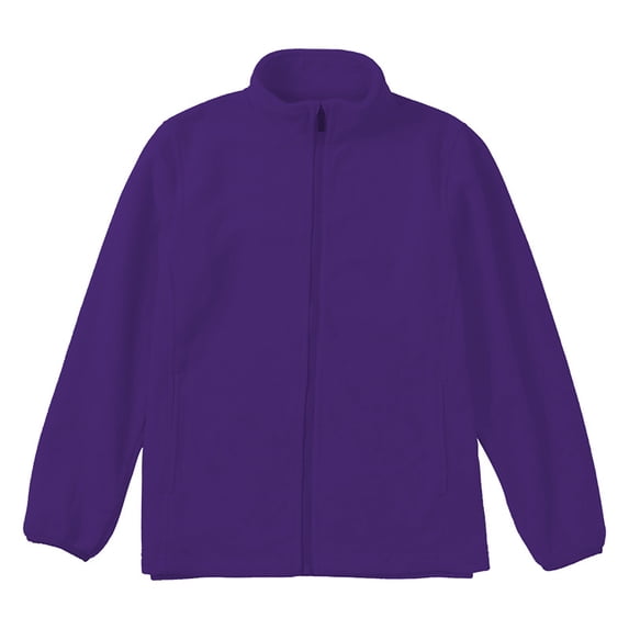 Kids Fleece Jacket Boys Girls School Uniform Stand Collar Fall Jackets Winter Coat with Pockets Zip up Fuzzy Fleece Cardigan