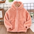 thumbnail image 1 of Kids Fleece Jacket For Boys Long Sleeve Jacket Hoodies Girls Half Zip Pullover Girl Winter Coat Girls Jacket Size 9-10 Years, 1 of 3