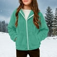 thumbnail image 1 of Kids Winter Jacket Long Sleeve Jacket Hoodies Jackets Full Zip Girls Winter Clothes Girls Coats Size 7-8 Years, 1 of 5
