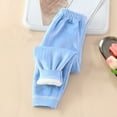 thumbnail image 1 of Kids Fleece Jogger Sweatpants Girls Boys Casual Elastic Waist Jogging Bottoms Thermal Warm School Sports Drawstring Trousers Active Tracksuit Pants Blue 3-4 Years, 1 of 3