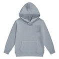 thumbnail image 1 of Kids' -Lined Hoodie - Cozy Pullover Sweatshirt with Chest Pocket, Soft Long Sleeve Solid Color Top for Boys & Girls, Playground to School Wear,Size:6-7 Years, 1 of 4