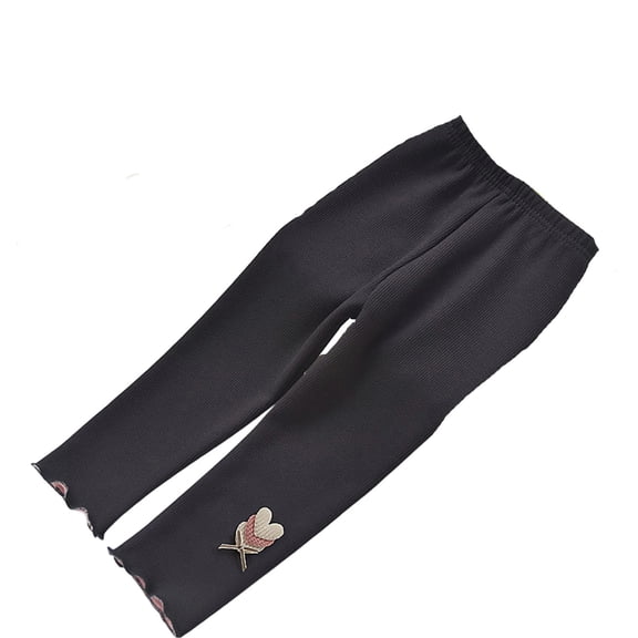 Kids Lined Leggings Baby Girls Winter Thermal Lined Tights Soft Warm Base Layer Pants Thick Insulation for Cold Weather Outdoor Leggings for Toddler Girls Black 2 Years-3 Years