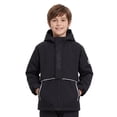 thumbnail image 1 of Kids Fleece Lined Rain Jacket Boys Girls Hooded Lightweight Windbreaker Coat for School and Outdoor Play, 1 of 8