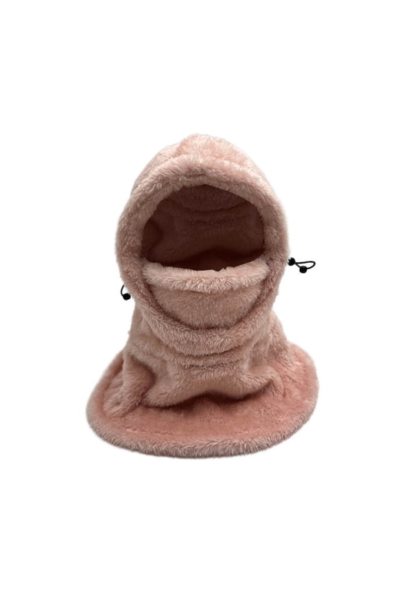 Kids Fleece Ski Mask Balaclava Boys Girls Warm Winter Face Masks Hat Kids Toddler Windproof Neck Warmer Pink, 5-12Years