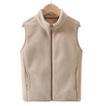 thumbnail image 1 of Kids Fleece Vest Girls Sleeveless Jacket Outerwear Vests Winter Clothes Girls Clothing 120, 1 of 3