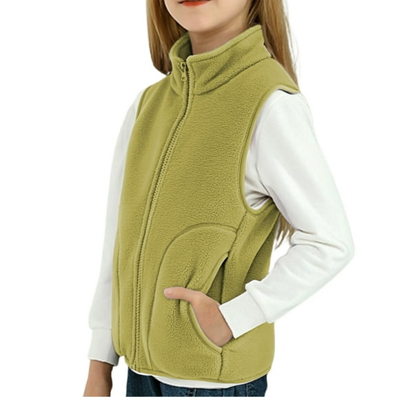 Kids Vest Girls Sleeveless Outerwear Vests Winter Vest Size 7-8 Years Girls Clothes
