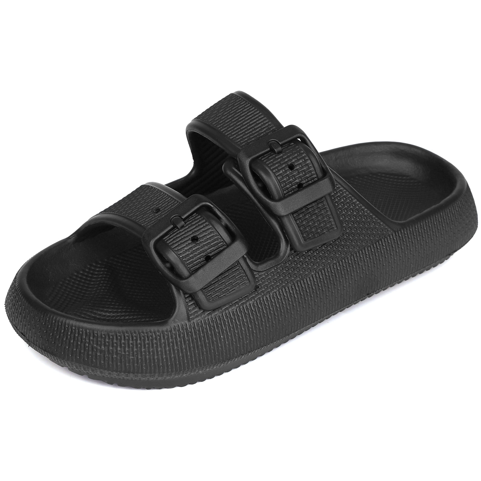 Kids Flip Flops Boys Girls Anti Slip Buckle Slides Adjustable Summer Shower Sandals EVA Beach Pool Shoes