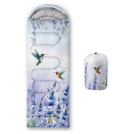 Kids Floral Cat Camping Sleeping Bags,Lightweight & Waterproof,3 Season Warm & Cool Weather,Kawaii Kitten Sleeping Bags for Girls Adults,Travelling,Outdoors