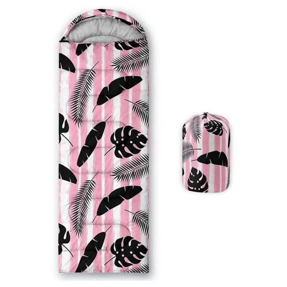 Kids Floral Cat Camping Sleeping Bags,Lightweight & Waterproof,3 Season Warm & Cool Weather,Kawaii Kitten Sleeping Bags for Girls Adults,Travelling,Outdoors