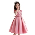 thumbnail image 1 of Kids Flower Girl Dresses for Wedding Pink Sleeveless Dress Girls Cute Clothes for Girls 9-10 Years, 1 of 4