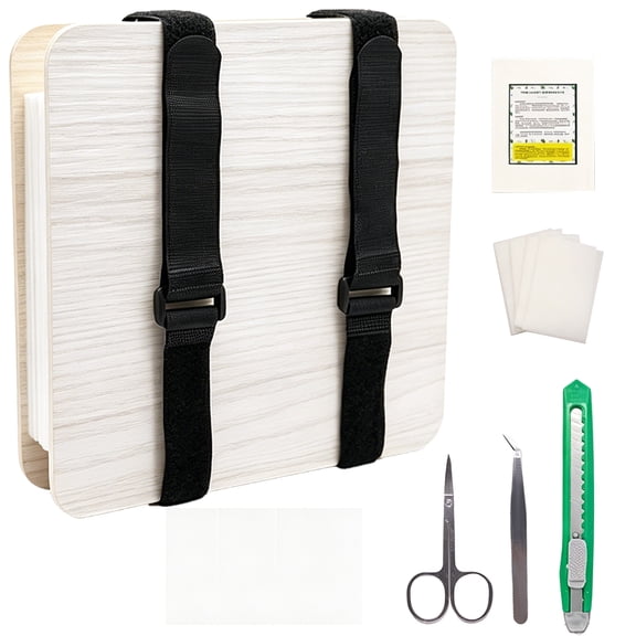 Professional Flower Press Kit, 8.3 x 8.3 in Multi-Layer Wooden Flower Pressing Kit with Drying Boards, Sponges, Papers, Tools and Straps for Pressed Flower Art, Botanical DIY Crafts