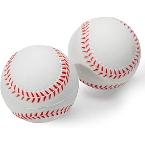 Kids Foam Baseballs - Replacement Kids Tee Balls for Pitching Machine - Soft Foam Baseballs for Power Pitcher - Perfect for Beginners - 2 Pack of Baseballs