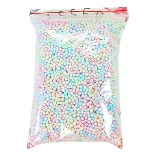 2300ML Foam Balls Mini Polystyrene Beads, Slime Supplies Foam Beads 2-3mm  for Kids DIY Crafts Slime Balls Party Decorations(9 X 7 X 3 inches) (White)