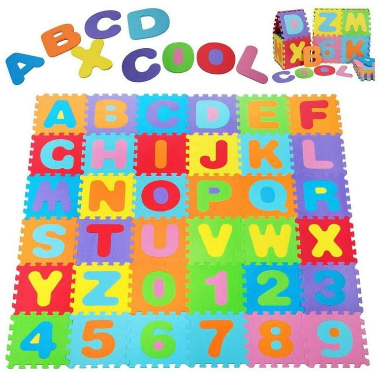 Kids Foam Puzzle Play Mat 36 Piece Set Interlocking Floor Tiles