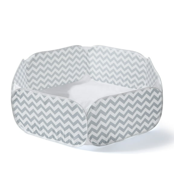 Kids Foldable Stripe Ball Pit Large Pop Up Childrens Ball Pits Tent for Toddlers Playhouse Baby Crawl Playpen with Zipper Storage Bag, Balls Not Included