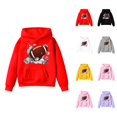 thumbnail image 1 of Kids Football Hoodies Long Sleeve Rugby Graphic Hooded Sweatshirt with Pockets for Boy Girl Pullover Tops, 1 of 1
