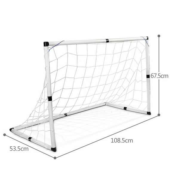 Durable Soccer Goal Net Set with 1 Pc Football and Inflator for Kids Outdoor Training Toy Multi
