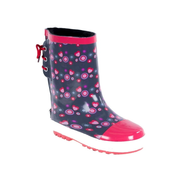 Kids Forever Young Rubber Rain Boots With Faux Fur linning, Kids Shoes, Garden Boots,Everyday Shoes Size 11-3