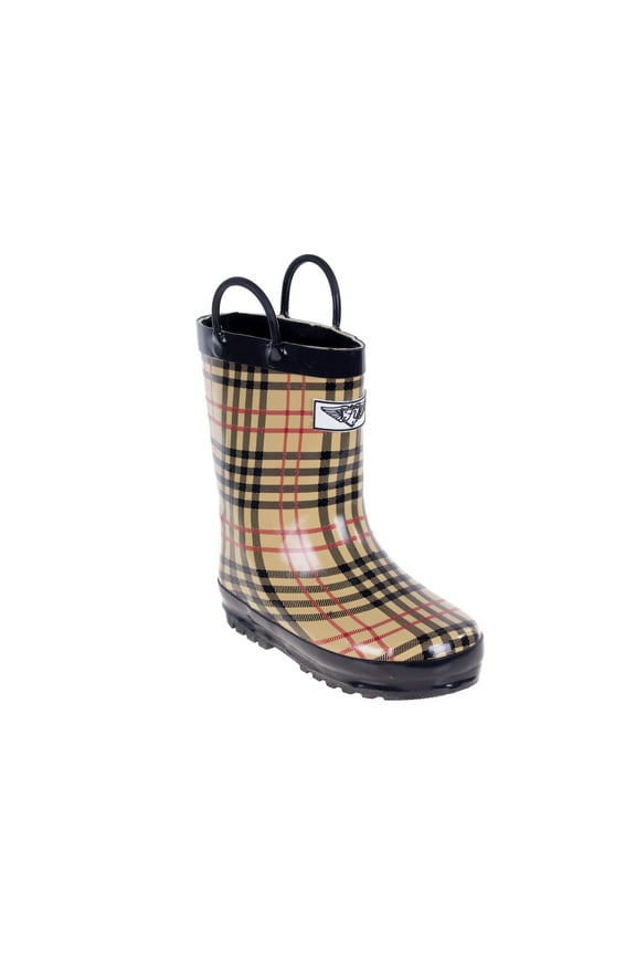 Kids Forever Young Rubber Rain Boots With Faux Fur linning, Kids Shoes, Garden Boots,Everyday Shoes Size 11-3