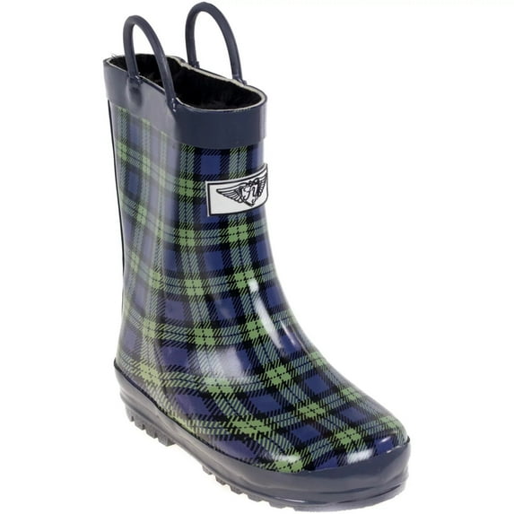 Kids Forever Young Rubber Rain Boots With Faux Fur linning, Kids Shoes, Garden Boots,Everyday Shoes Size 11-3