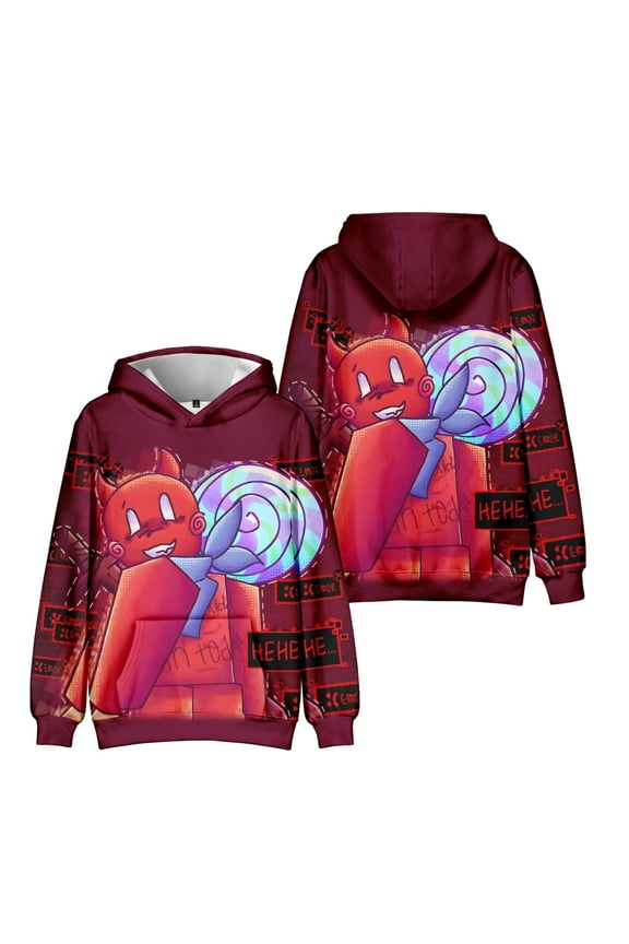 Kids Forsaken Gubby Character Group Hoody Boys Cute Rabbit Gubby 3D Figure Sweatshirt for Fans Gift