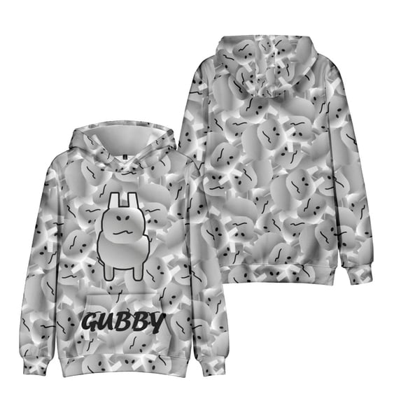 Kids Forsaken Gubby Character Group Hoody Boys Cute Rabbit Gubby 3D Figure Sweatshirt for Fans Gift