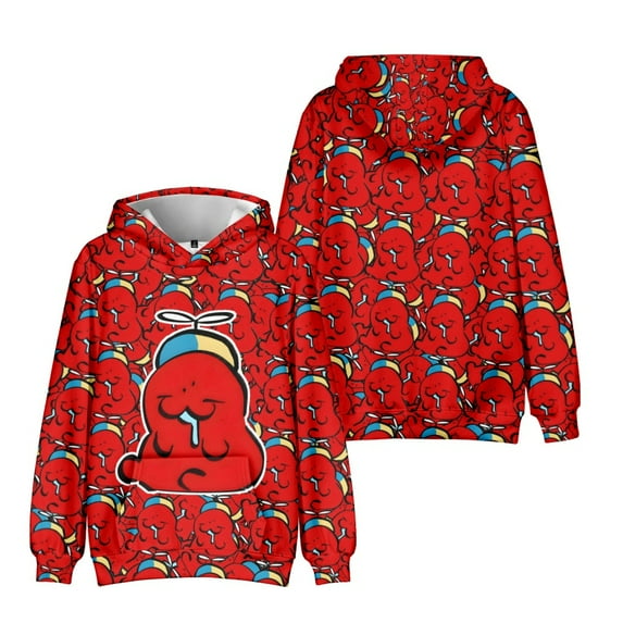 Kids Forsaken Gubby Character Group Hoody Boys Cute Rabbit Gubby 3D Figure Sweatshirt for Fans Gift