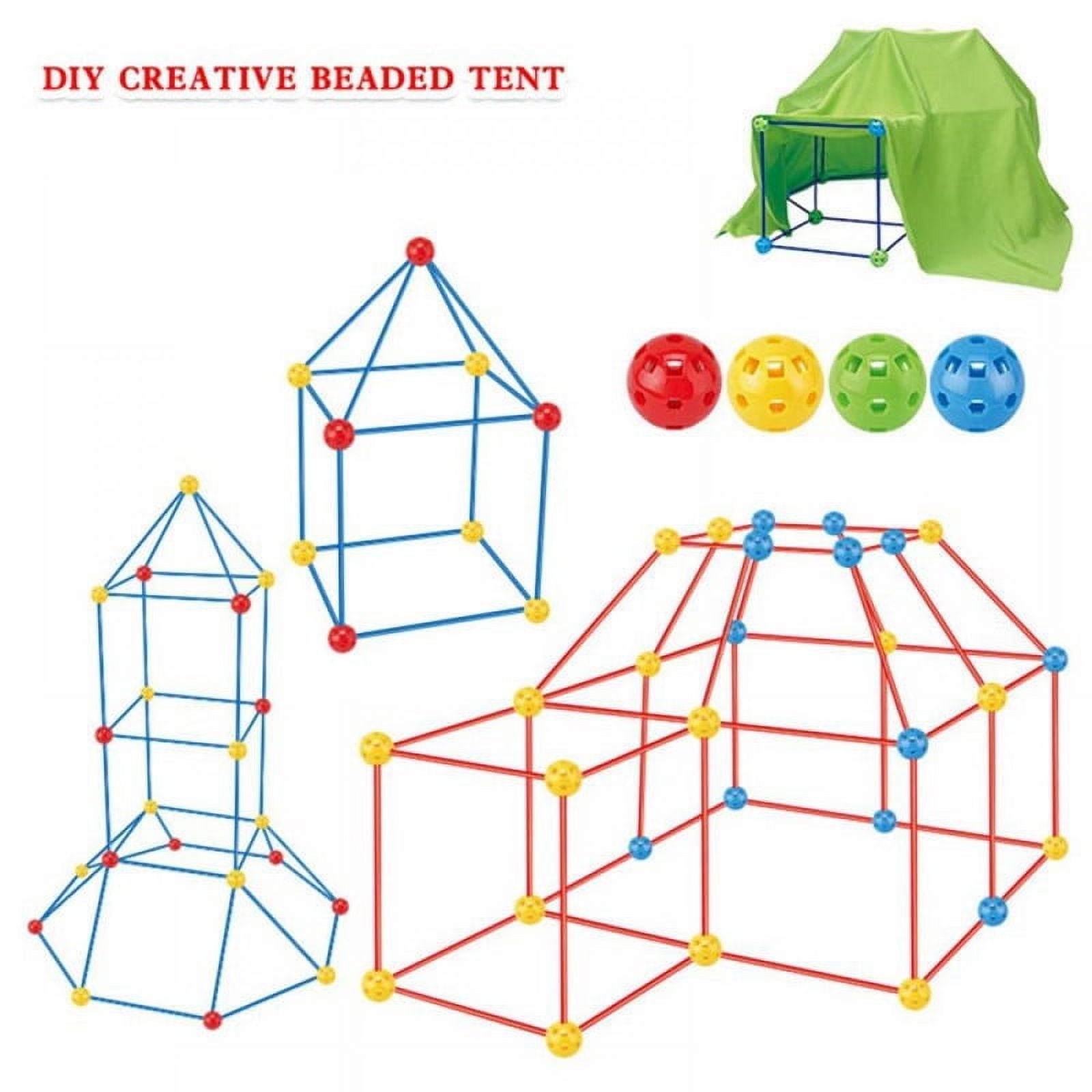 175pcs set Kids Construction Forts Castles Tunnels Fort Construction Tent  Building Kit