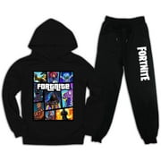 CHOFEIER Kids Fortnite Pullover Hoodie Sets Childrens Cotton Sweatshirt and Pants Boys Girl Tracksuit Cute Outfit 2Pcs