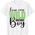 thumbnail image 1 of Kids Four Ever Wild 4th Birthday Boy Family Safari Zoo Theme T-Shirt, 1 of 4