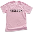 thumbnail image 1 of Kids Freedom T-shirt, Youth Kids Boy Girl T-Shirt, Patriotic Shirt, Patriot Shirt, Light Pink, X-Large, 1 of 4