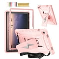 thumbnail image 1 of Kids Friendly Case for Samsung Galaxy Tab A9 Plus 11.0" 2023 SM-X210 / SM-X215 / SM-X216 with Kickstand & Crossbody Strap, Heavy Duty Shockproof Three Layer Protective Rugged Cover, Rosegold, 1 of 8