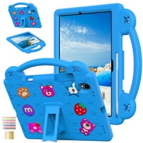 Kids Friendly EVA Case for Samsung Galaxy Tab S11 11.0" 2025 SM-X730/X736 /X736B, Built-in Anti-Slip Handle/Foldable Stand, Durable Shockproof Protective Case for Tab S11 - Skyblue