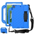 thumbnail image 1 of Kids Friendly Handle Case for iPad 9th/ 8th/ 7th Generation, Case for iPad 10.2-Inch 2021/ 2020/ 2019 with Kickstand Hand/ Shoulder Strap Heavy Duty Protection Tablet Case Cover, Blue, 1 of 6