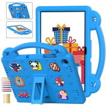 Kids Friendly Portable Tablet Case for Samsung Galaxy Tab A11 8.7" 2025 / Tab A9 8.7" 2023, EVA Foam Cute Pattern with Kickstand Cute Cartoon Shockproof PC Case - Skyblue