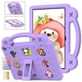 thumbnail image 1 of Kids Friendly Portable Tablet Case for Walmart Onn 10.1" 3rd Gen 2022 Release (Model:100071485) Case, EVA Foam Cute Pattern with Kickstand Cute Cartoon Shockproof PC Case - Lightpurple, 1 of 8
