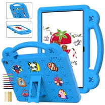Kids Friendly Portable Tablet Case for Walmart Onn 10.1" 3rd Gen 2022 Release (Model:100071485) Case, EVA Foam Cute Pattern with Kickstand Cute Cartoon Shockproof PC Case - Skyblue