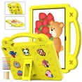 thumbnail image 1 of Kids Friendly Portable Tablet Case for Walmart Onn 10.1" 3rd Gen 2022 Release (Model:100071485) Case, EVA Foam Cute Pattern with Kickstand Cute Cartoon Shockproof PC Case - Yellow, 1 of 8