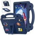 thumbnail image 1 of Kids Friendly Portable Tablet Case for iPad mini 7th Generation (A17 Pro) 2024 8.3" Case, EVA Foam Cute Pattern with Kickstand Cute Cartoon Shockproof PC Case for Apple iPad mini 2024 - Navyblue, 1 of 8