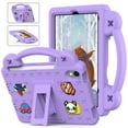 thumbnail image 1 of Kids Friendly Portable Tablet Case for iPad mini 7th Generation (A17 Pro) 2024 8.3" Case, EVA Foam Cute Pattern with Kickstand Cute Cartoon Shockproof PC Case for Apple iPad mini 2024 - Lightpurple, 1 of 8