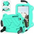 thumbnail image 1 of Kids Friendly Tablet Case for Samsung Galaxy Tab A7 Lite 8.7" 2021(SM-T220/T225/SM-T227), Soft EVA Foam Lightweight Foldable Kickstand Bracket Handle Cartoon Shockproof Protective Cover, Mint, 1 of 9