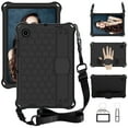 thumbnail image 1 of Kids Friendly Tablet Case for Samsung Galaxy Tab A8 10.5" SM-X200/SM-X205, Heavy Duty Wristband Shoulder Strap Crossbody Lanyard Cover with Kickstand Military Grade Anti-Drop Shockproof Case, Black, 1 of 6