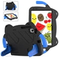 thumbnail image 1 of Kids Friendly Tablet Case for Samsung Tab A8 10.5" (2022) X200/X205, Soft EVA Foam Lightweight Foldable Kickstand Bracket Handle Cartoon Shockproof Protective Cover, Black, 1 of 8