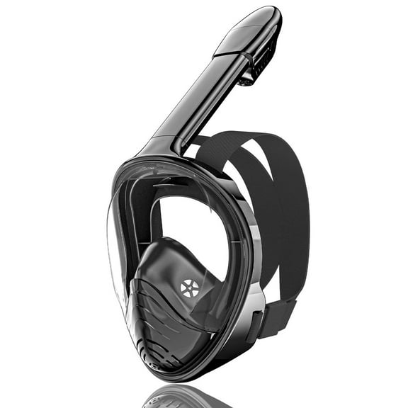 Kids Full Face Snorkel Mask Diving Mask With Detachable Camera Mount Wide View Anti-Fog Anti-Leak Snorkeling Swimming for Child