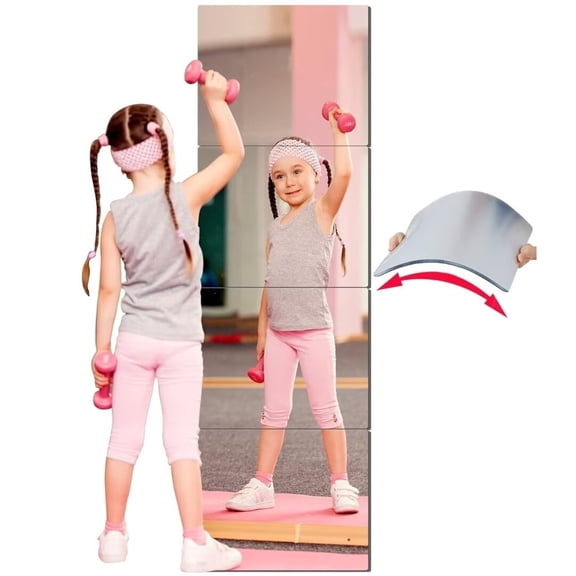 Kids Full Length Mirror, Freestanding Wooden Mirror with Bottom Shelf, Storage Box, Side Hook, 360 Degree Rotatable Rectangular Floor Mirror Gift for Little Girls, Bedroom, Living Room, White A211